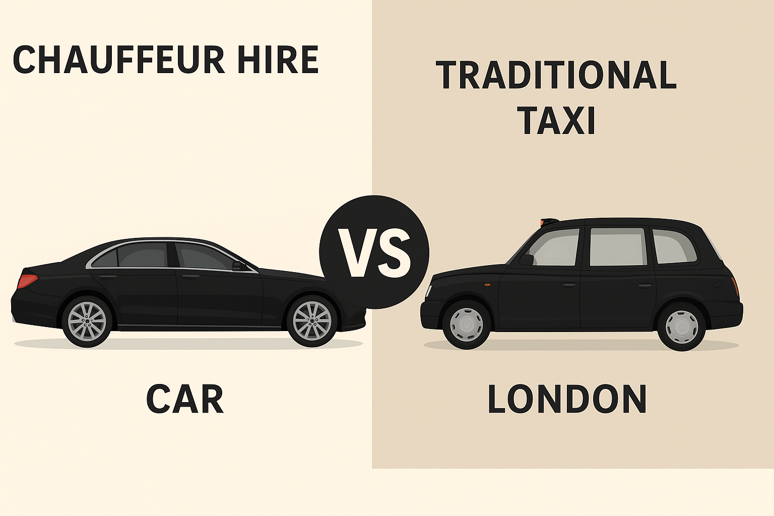 Chauffeur Hire vs Traditional Taxi London