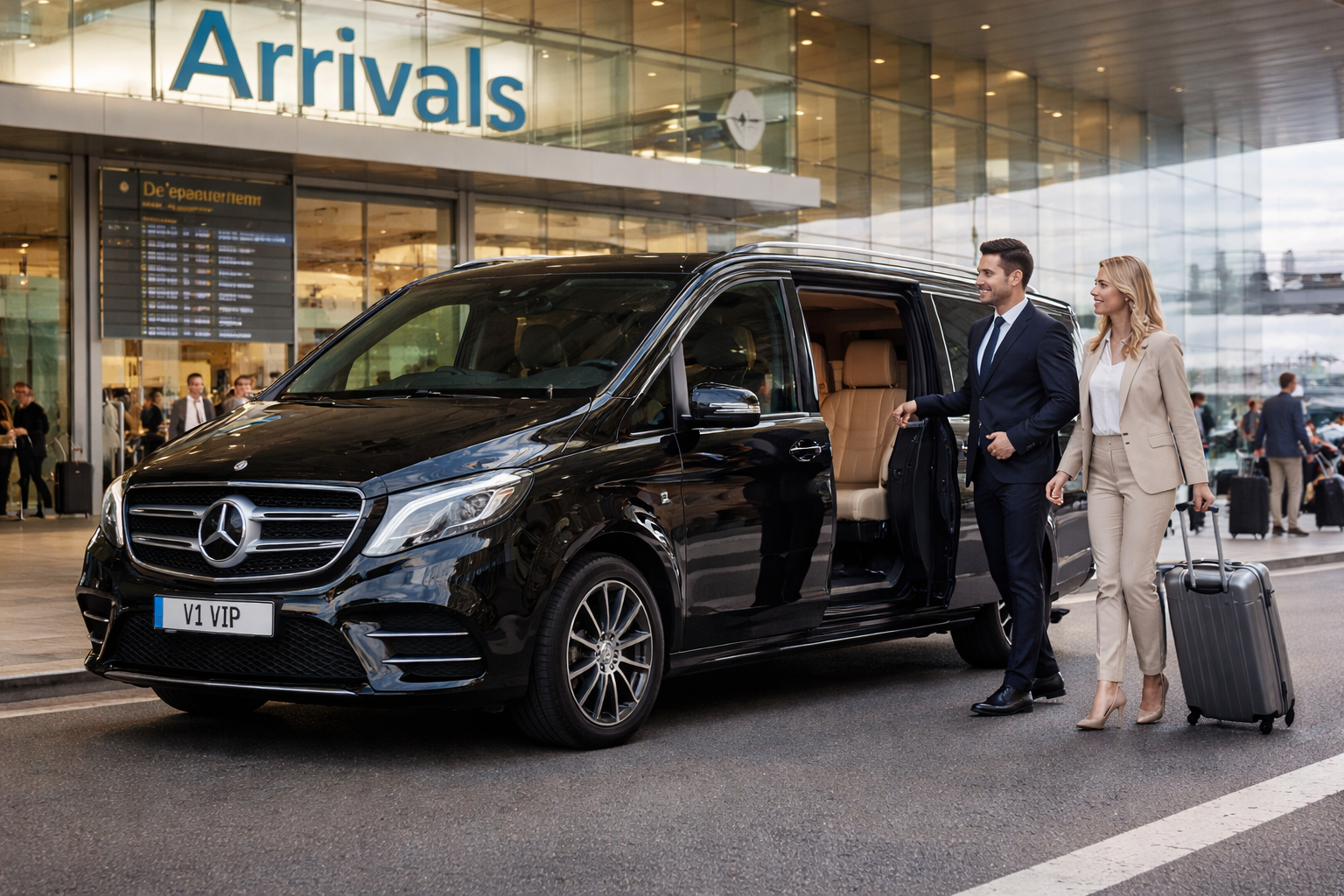 mercedes v class for heathrow airport
